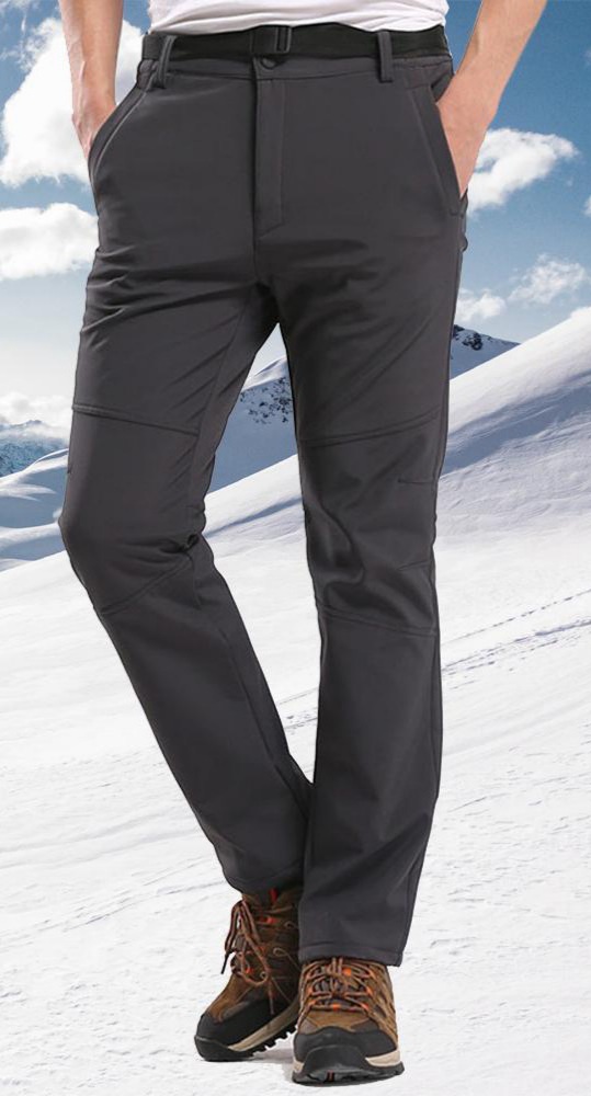 Hombre/Mujer Impermeable Pantalones Softshell Forro Polar cálido Pantalones de Invierno Pantalones de Escalada Deportes Calentar Grueso Táctico Pantalones 